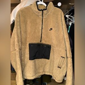 Nike Club Winter half-zip fleece jacket- Mens XL-  'Tan' DQ4881-258- NWT